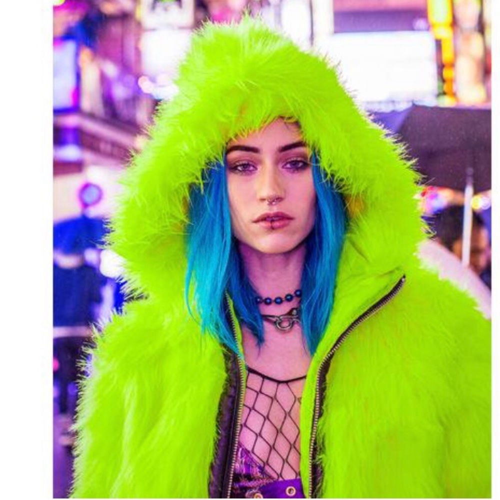 Club Exx Neon Bomber Jacket